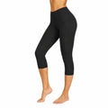 Legging de sport femme S noir tissu extensible taille haute avec poches longueur 7/8